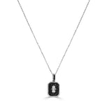 Load image into Gallery viewer, White Sapphire &amp; Black Diamond Necklace
