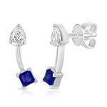 Load image into Gallery viewer, Galle Sapphire &amp; Diamond Stud Earrings
