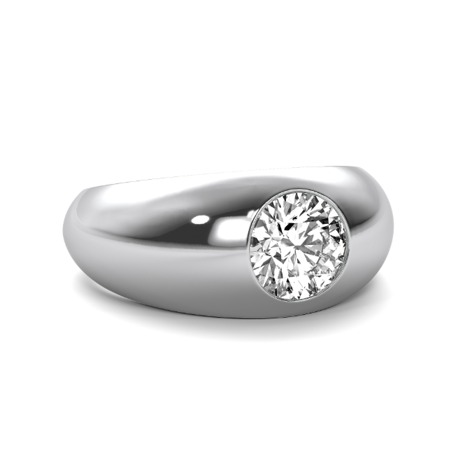 Chunky GOLD Domed Signet Band