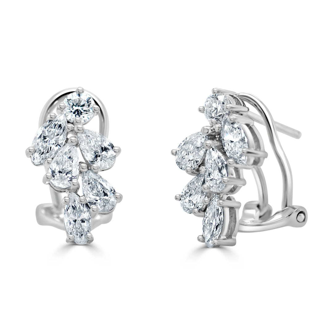 Paris Cluster Diamond Earrings