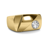 Load image into Gallery viewer, Lab Grown Round Signet Men's Band
