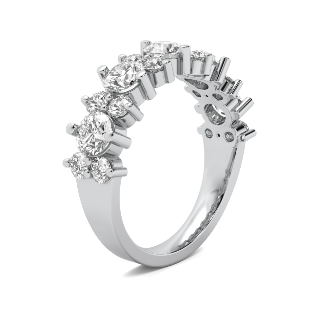 Lab Grown Mixed Shape Diamond Wedding Band