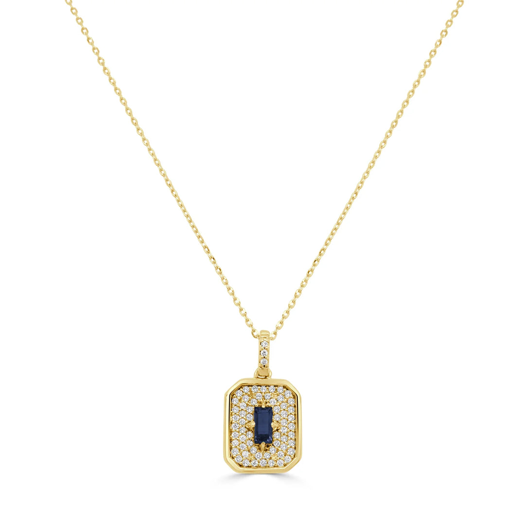 Sapphire & Diamond Necklace