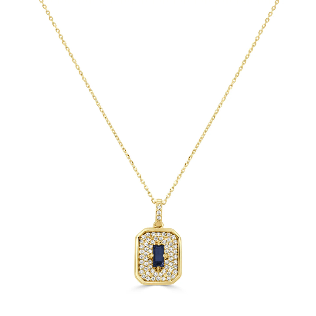 Sapphire & diamond necklace
