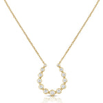 Load image into Gallery viewer, Diamond Horseshoe Necklace
