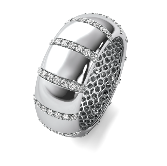 Chic String Diamond Ring