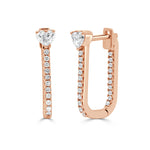 Load image into Gallery viewer, Heart Shape &amp; Round Diamond Earrings
