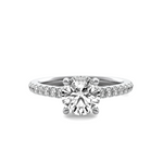 Load image into Gallery viewer, Lily Hidden Halo Diamond Semi Mount

