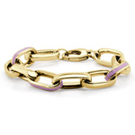 Load image into Gallery viewer, Lilac Enamel Chunky Bracelet
