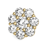 Load image into Gallery viewer, Lab Grown Diamond Cluster Earrings
