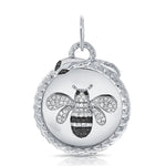 Load image into Gallery viewer, Black Diamond Bumble Bee &amp; Serpent Charm
