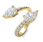 Load image into Gallery viewer, Lab Grown Pear Wrap Diamond Ring

