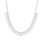 Load image into Gallery viewer, Mixed Shape Diamond Dangle Tennis Necklace

