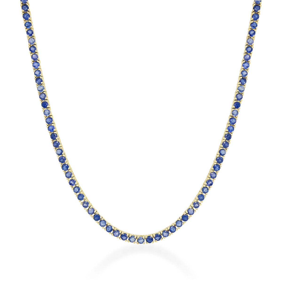 Cheryl sapphire tennis necklace