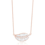 Load image into Gallery viewer, Diamond Willow Leaf Necklace
