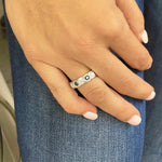 Load image into Gallery viewer, Cyan Sapphire &amp; Diamond Ring
