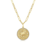Load image into Gallery viewer, Diamond Zodiac Charm Necklace
