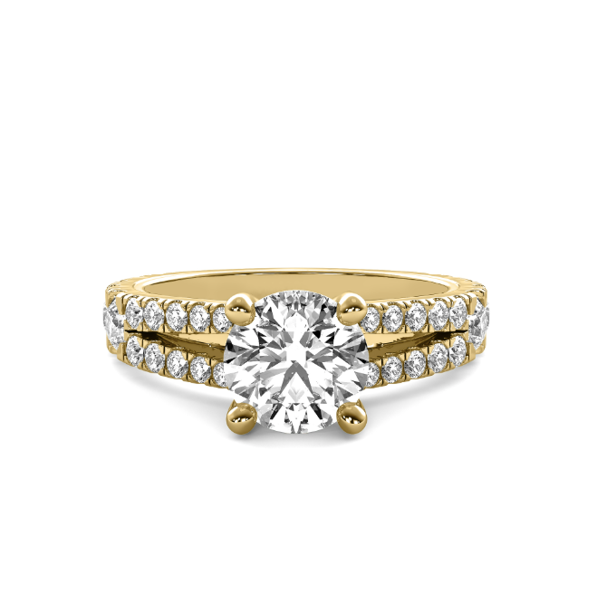 Split Shank Diamond Semi Mount