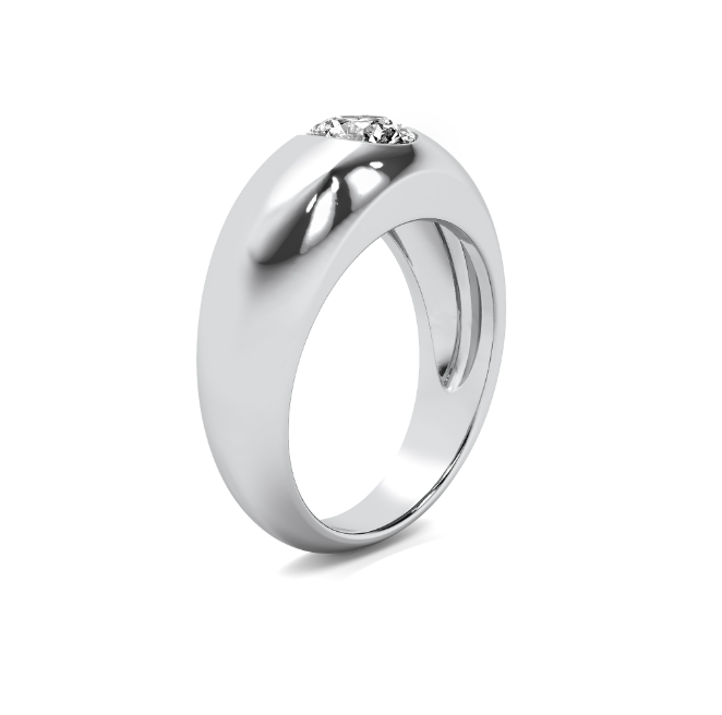 Chunky GOLD Domed Signet Band