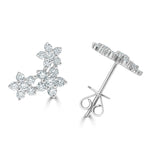Load image into Gallery viewer, Forget Me Not Flower Diamond Studs
