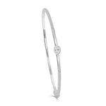 Load image into Gallery viewer, Oval Shape Diamond Stackable Bangle
