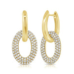 Load image into Gallery viewer, Diamond Circle Earrings
