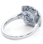 Load image into Gallery viewer, Art Deco Diamond &amp; Sapphire Semi-mount
