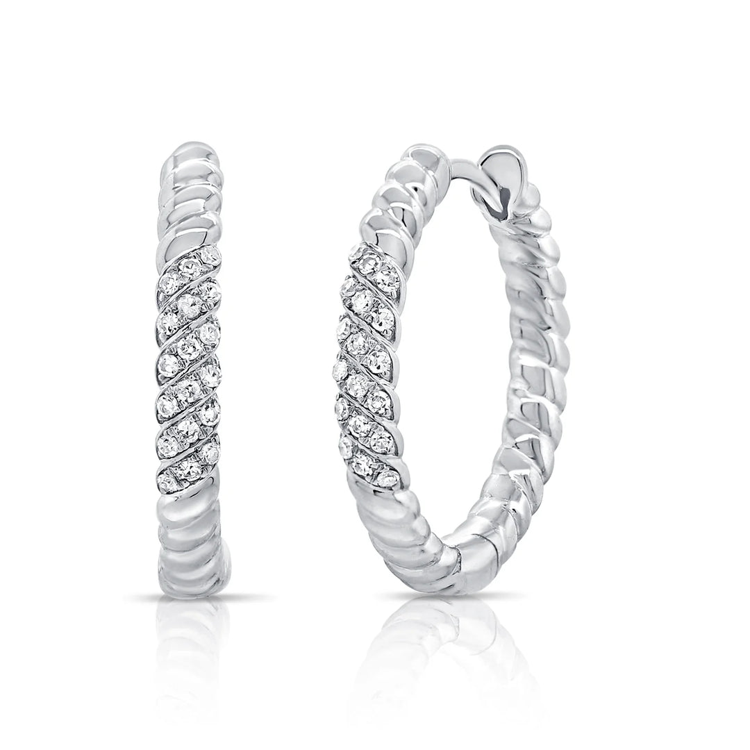 Rope Diamond Earrings