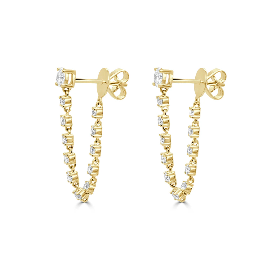 Round Diamond Earrings