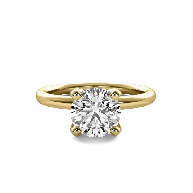Circle Halo Diamond Semi Mount