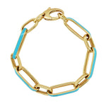 Load image into Gallery viewer, Ios Turquoise Enamel Bracelet
