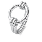 Load image into Gallery viewer, Polished Link Statement Ring
