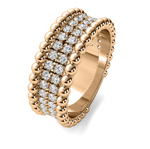 Load image into Gallery viewer, Bold Beaded Diamond Ring
