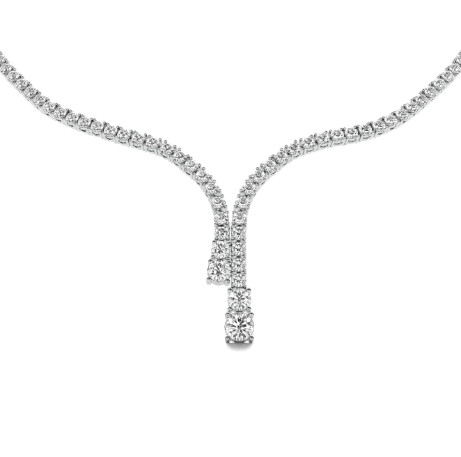 WATERFALL Diamond Tennis Necklace