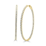 Load image into Gallery viewer, Haley Oval Thin Hoop Earrings
