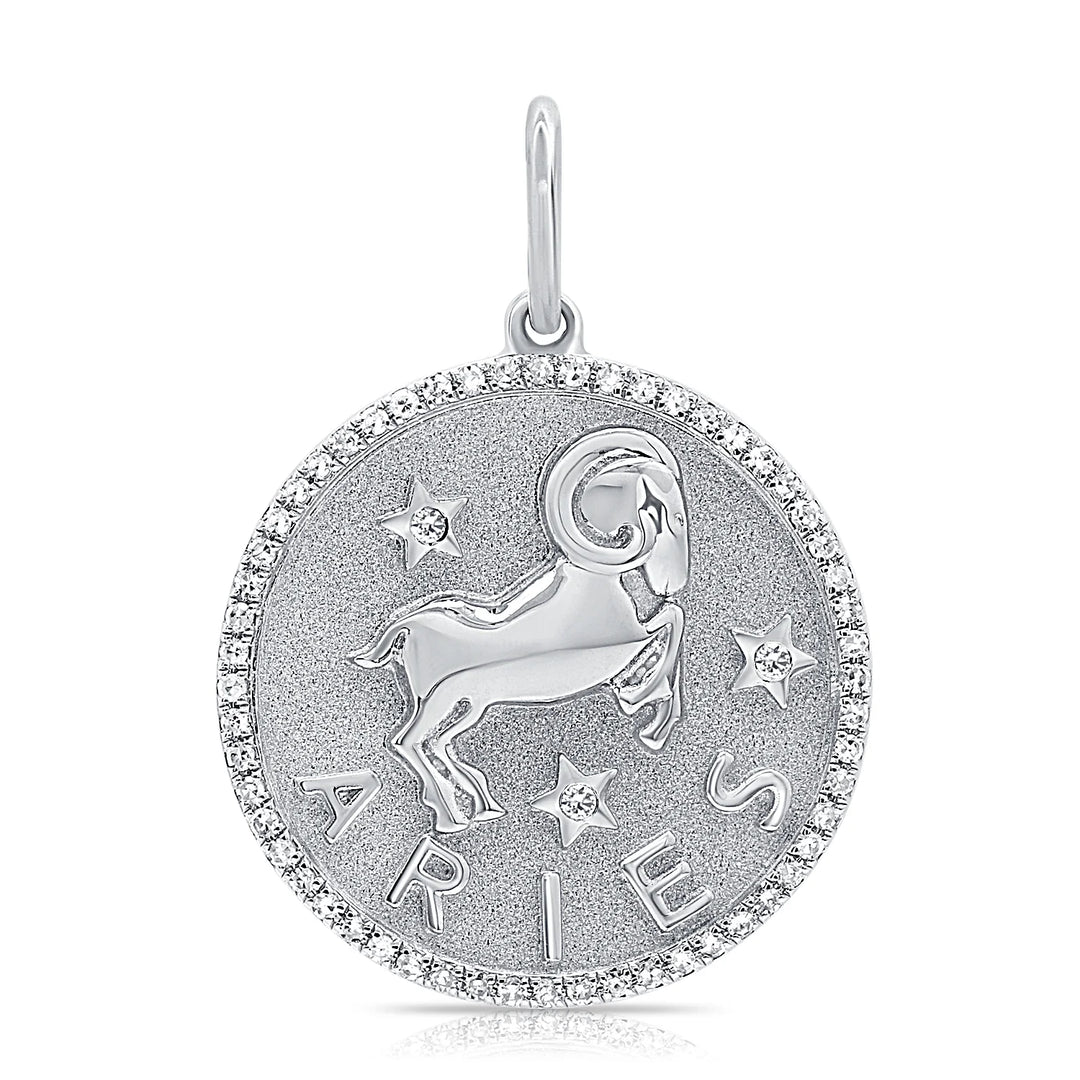 Diamond Zodiac Charm Necklace