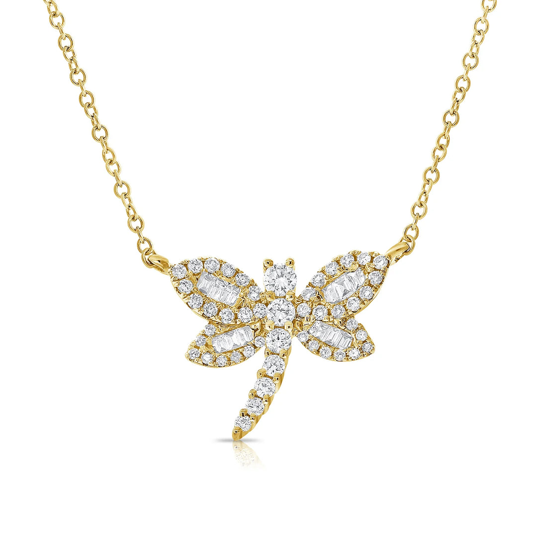 Spirit Diamond Dragonfly Necklace