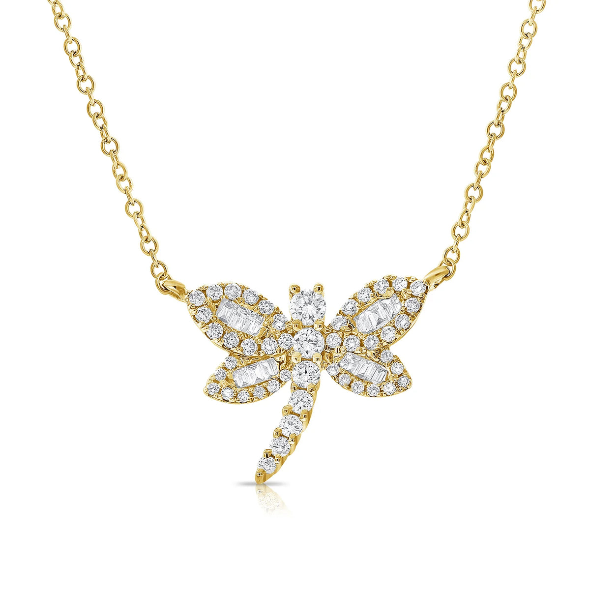 Spirit diamond dragonfly necklace