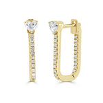 Load image into Gallery viewer, Heart Shape &amp; Round Diamond Earrings
