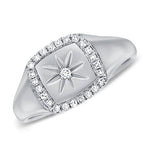 Load image into Gallery viewer, Cushion Diamond Signet Ring
