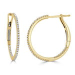 Load image into Gallery viewer, Diamond Hoop Earrings
