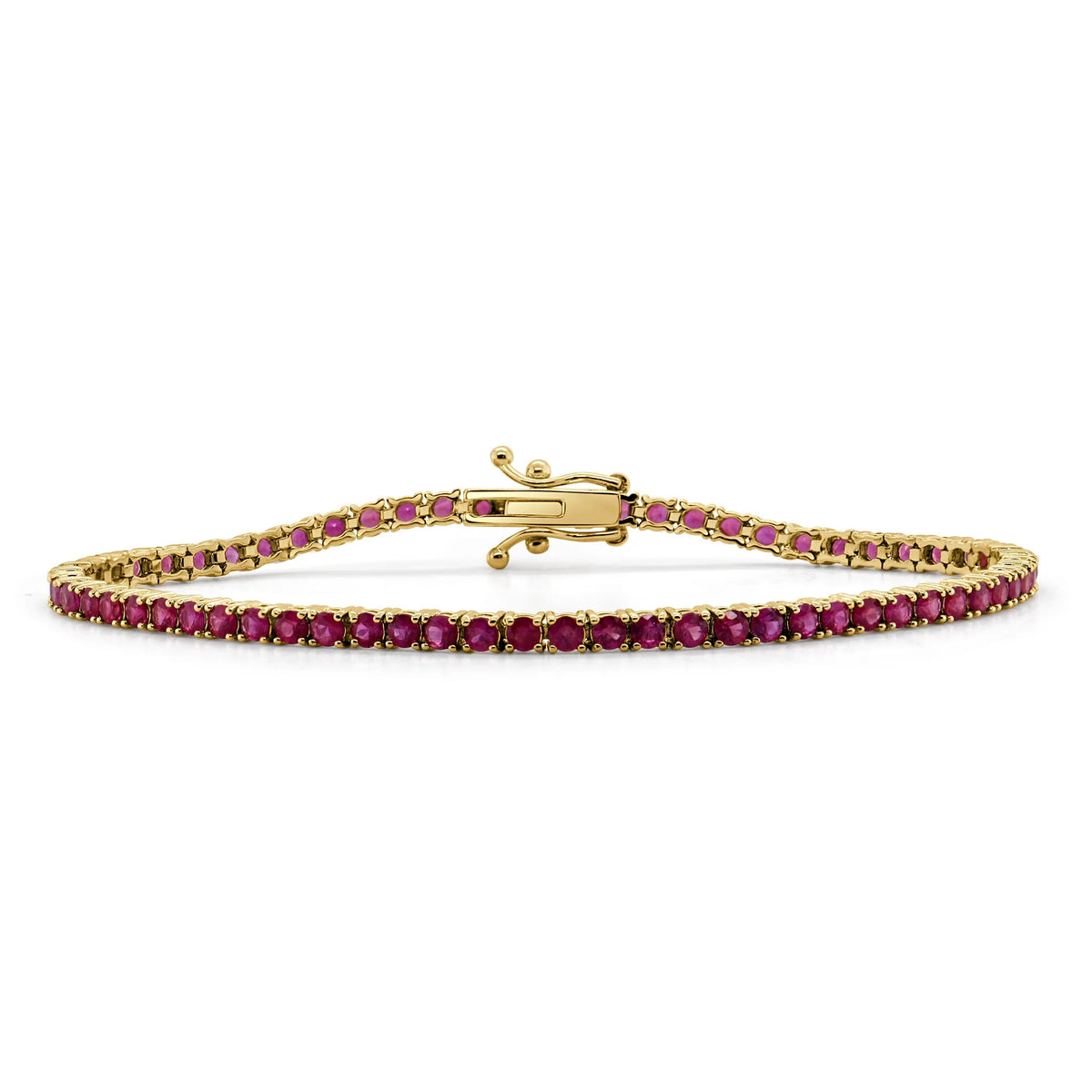 Ruby red tennis bracelet