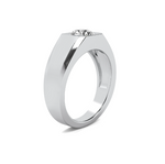 Load image into Gallery viewer, Lab Grown Round Signet Men's Band
