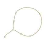 Load image into Gallery viewer, Josie Diamond Flower Lariat Necklace

