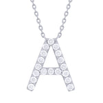 Load image into Gallery viewer, Print Diamond Initial Necklace
