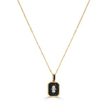 Load image into Gallery viewer, White Sapphire &amp; Black Diamond Necklace
