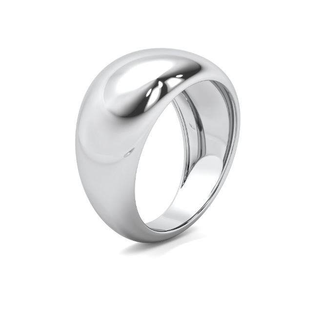 Domed High Polished Statement Ring