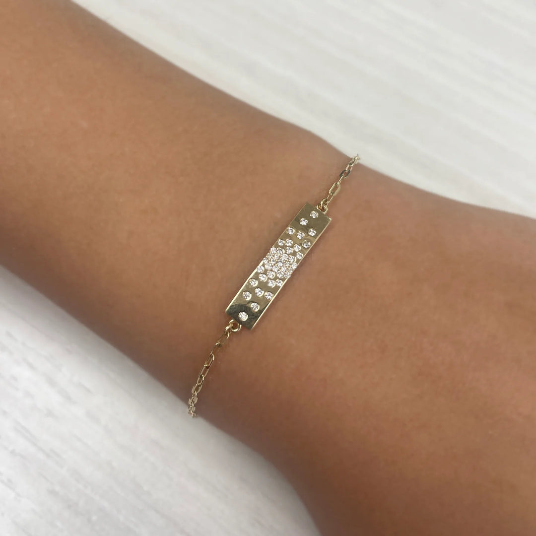 Diamond Sprinkle Candy Bar Bracelet