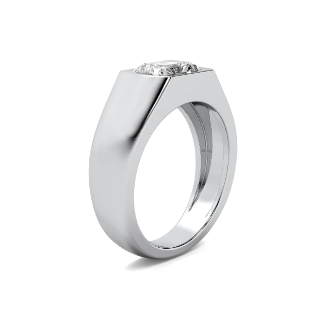 Lab Grown Radiant Solitaire Men's Band