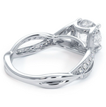 Load image into Gallery viewer, Cathedral Micropave Infinity Twist Semi Mount
